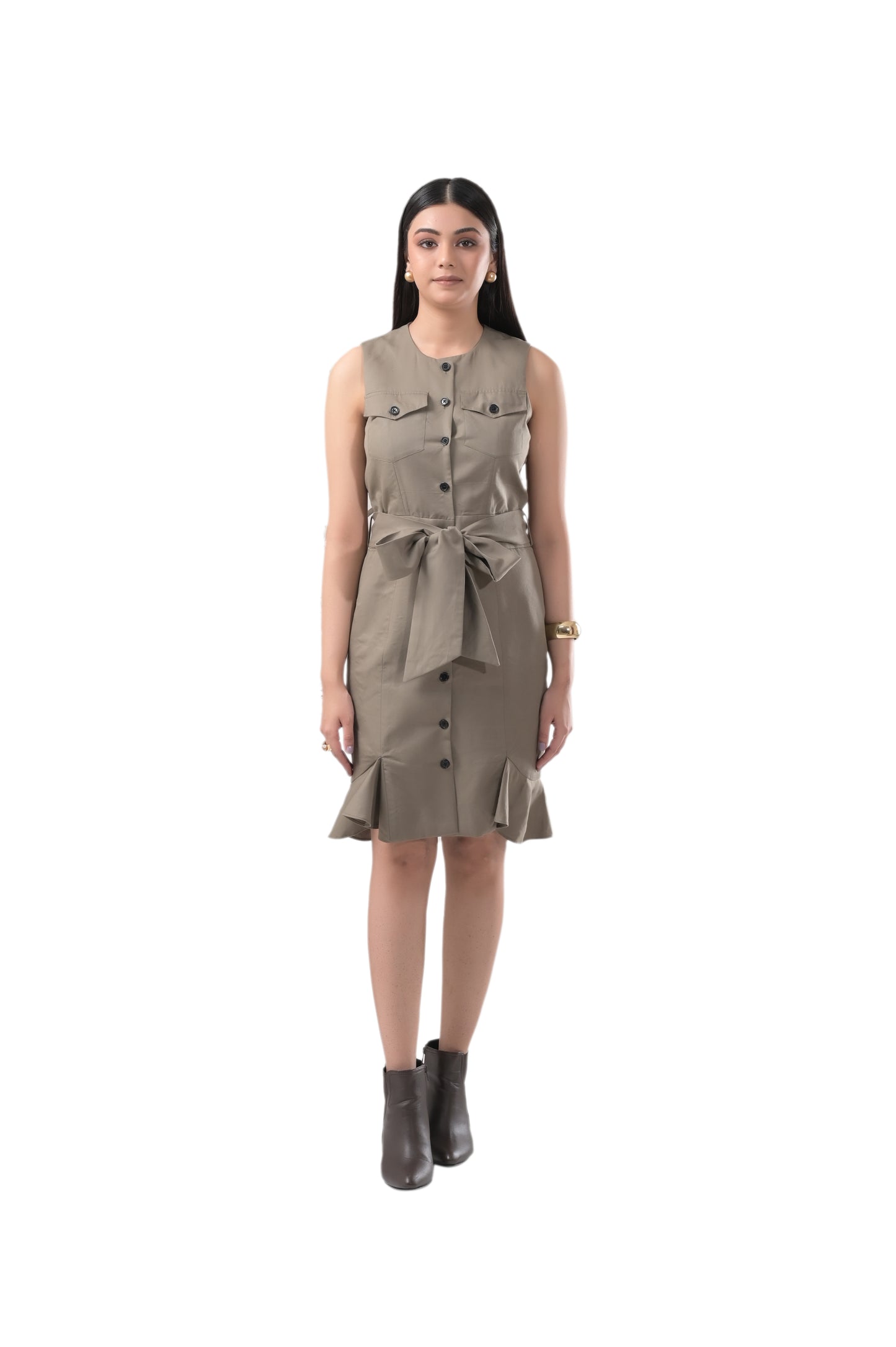 OLIVE BODYCON DRESS
