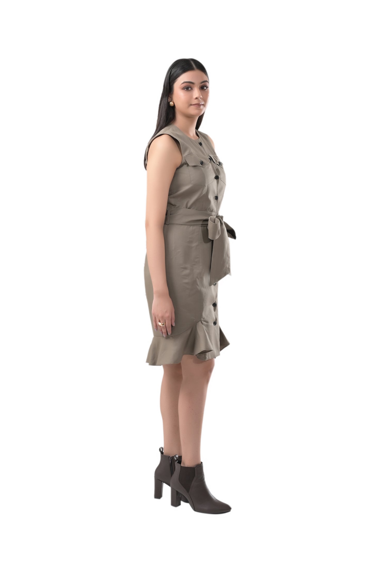 OLIVE BODYCON DRESS