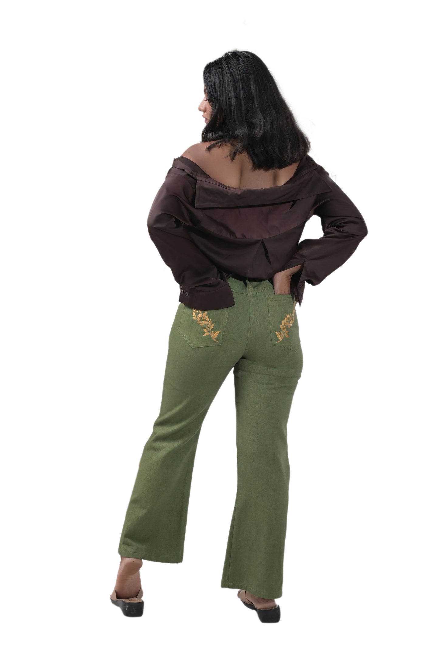 OLIVE GREEN JEANS