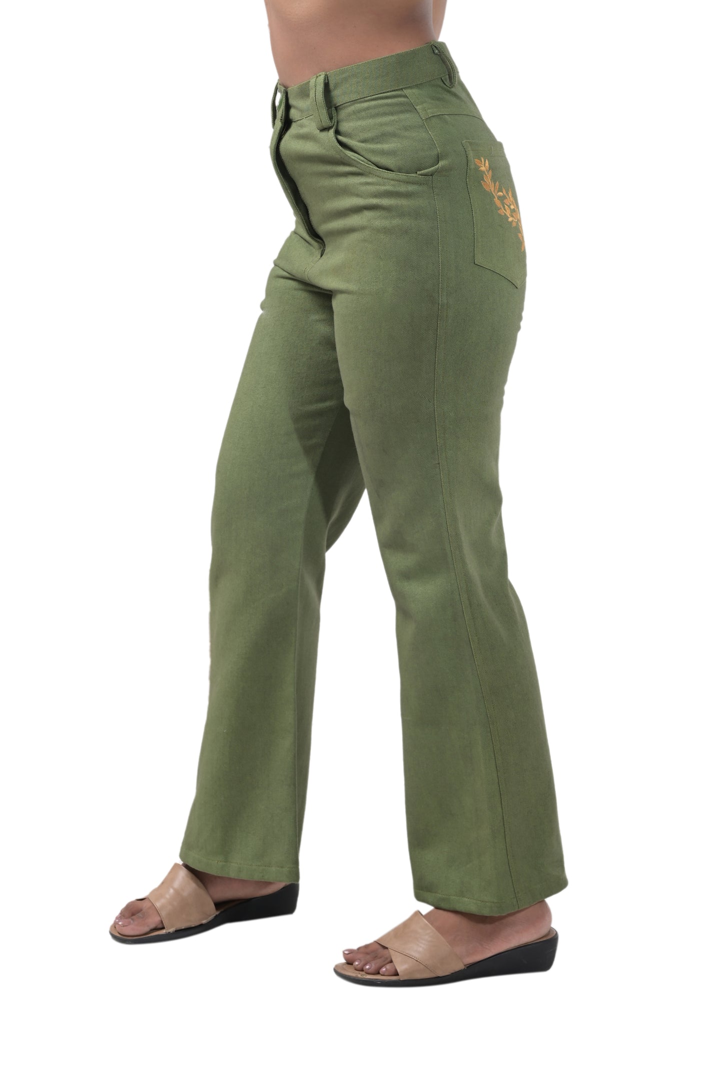OLIVE GREEN JEANS