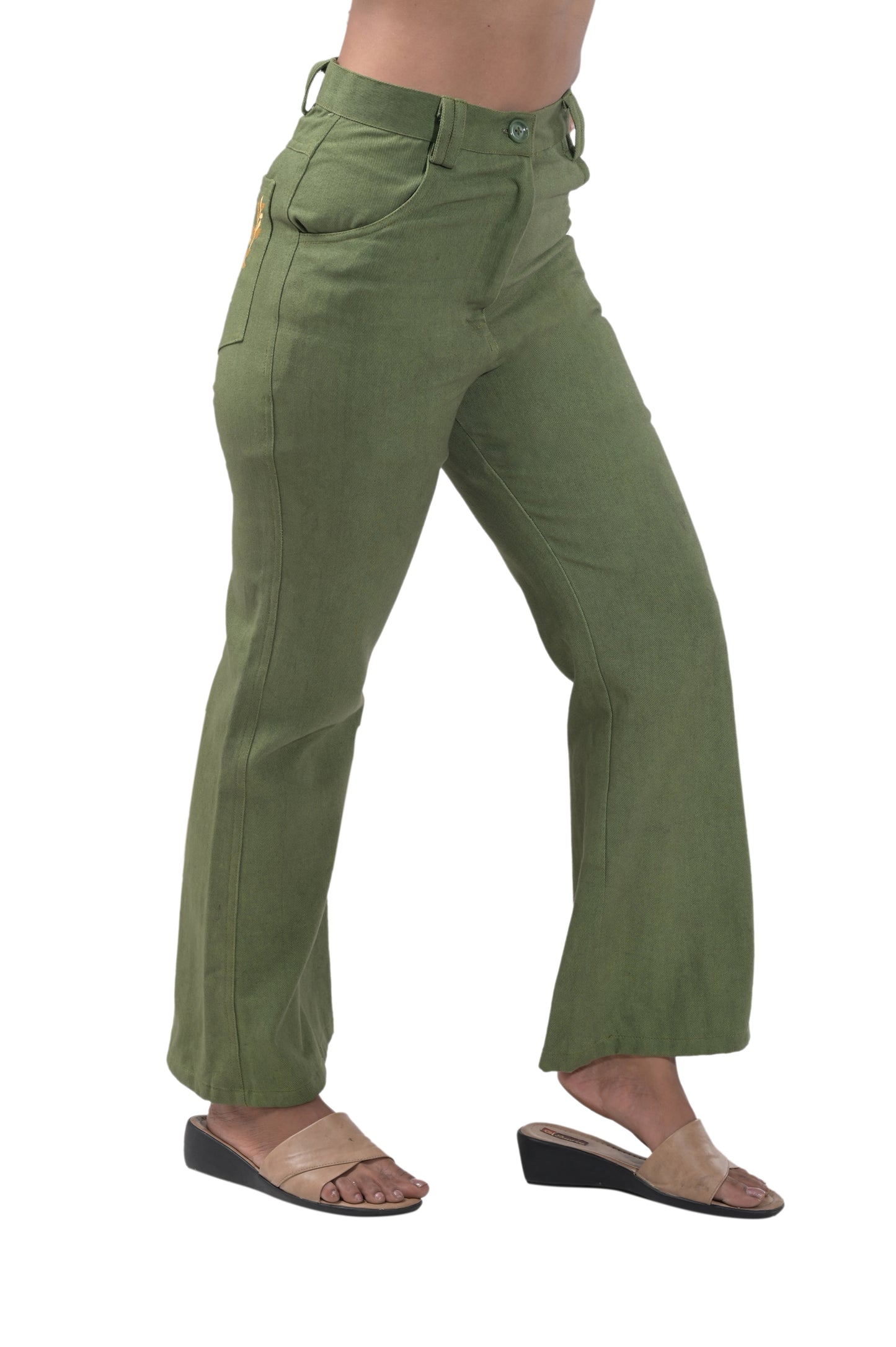 OLIVE GREEN JEANS