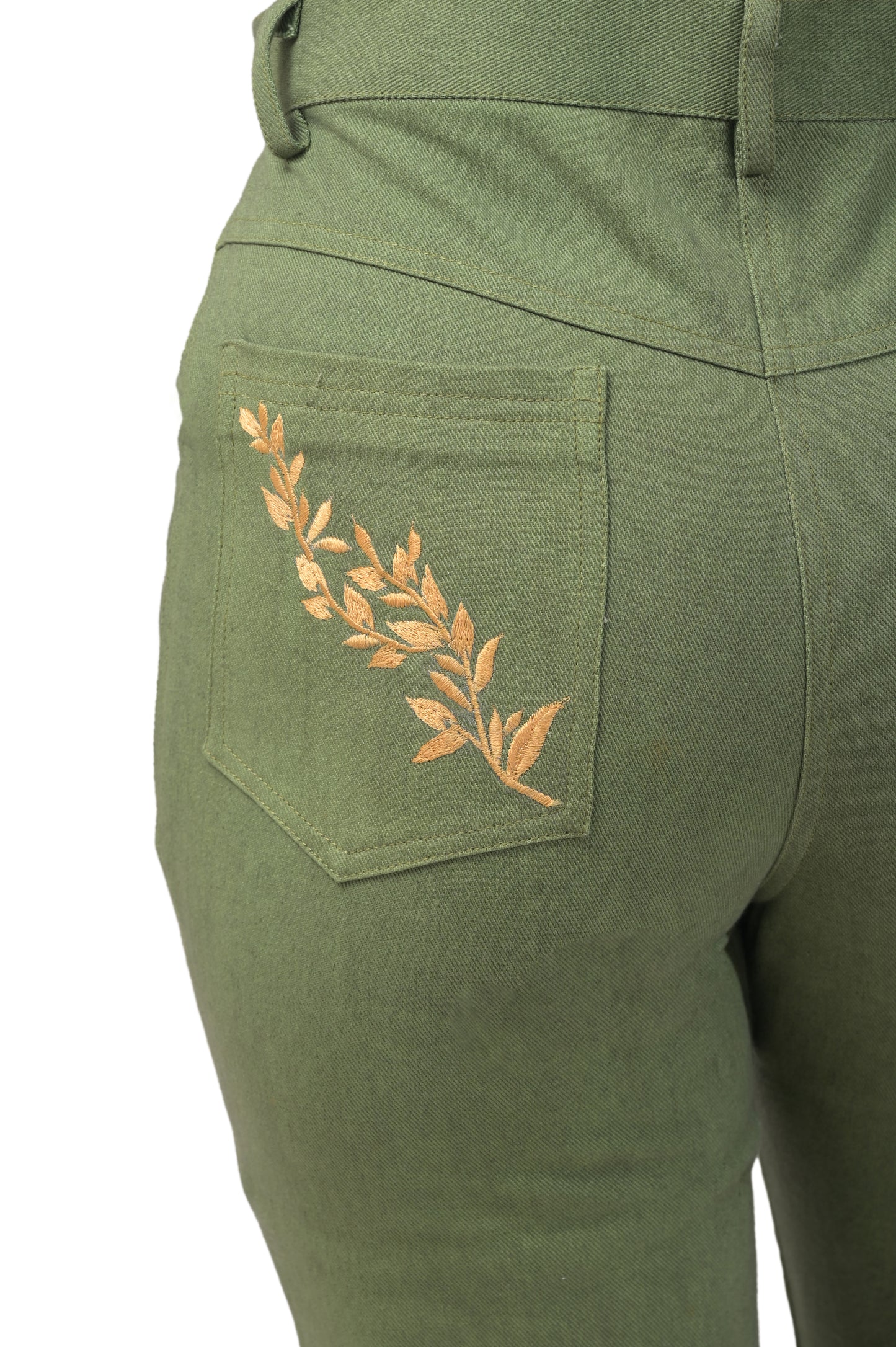 OLIVE GREEN JEANS