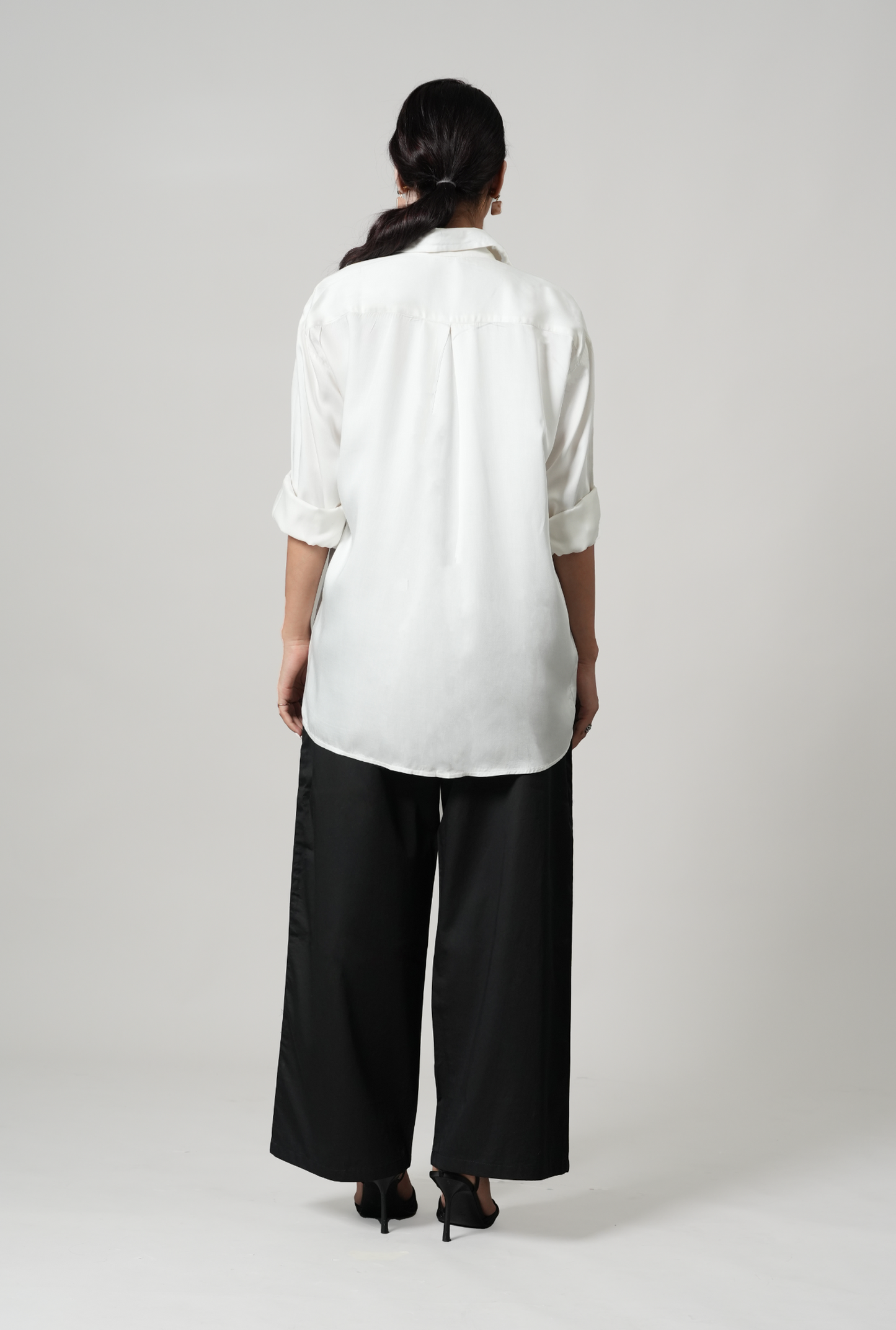 SATIN IVORY SHIRT