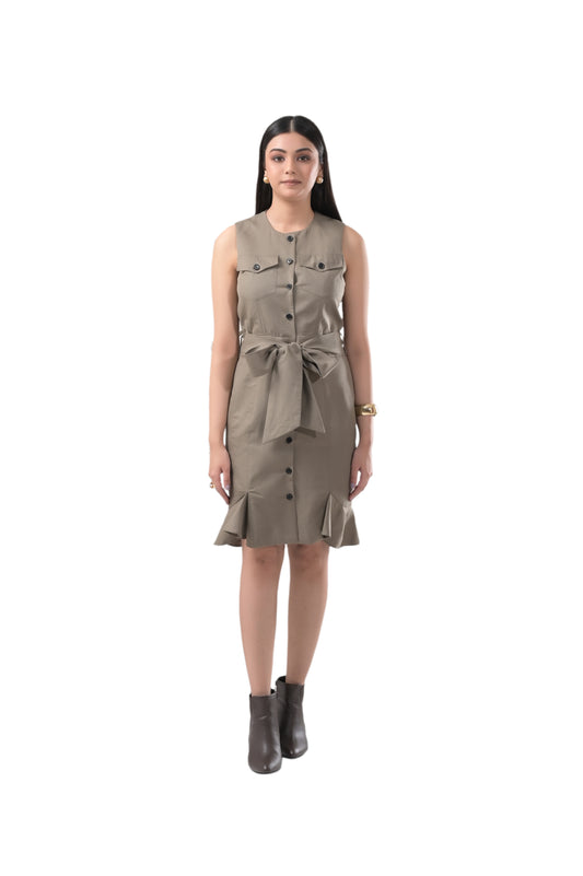 OLIVE BODYCON DRESS