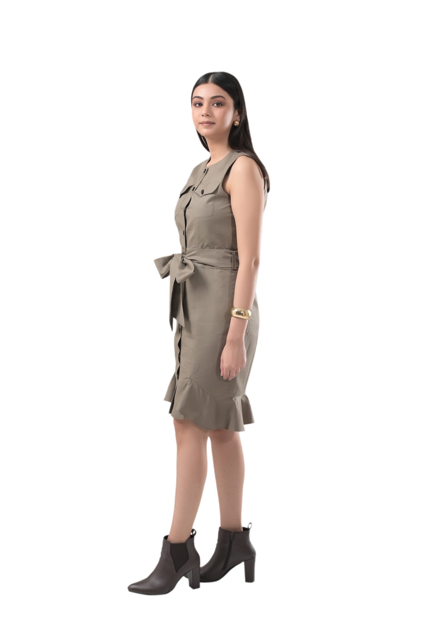 OLIVE BODYCON DRESS