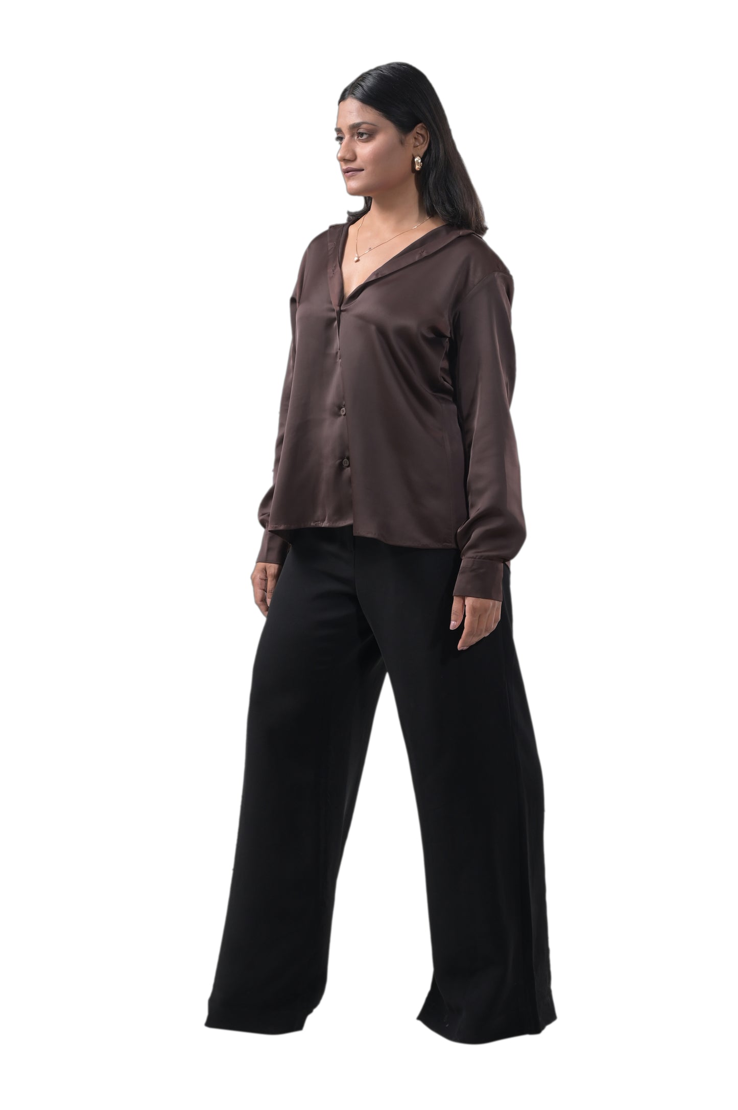 DARK BROWN SHIRT