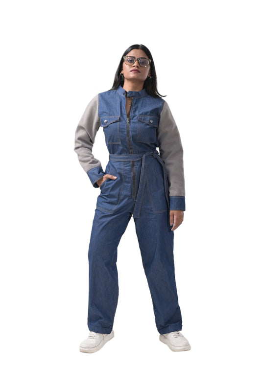 DENIM JUMPSUIT